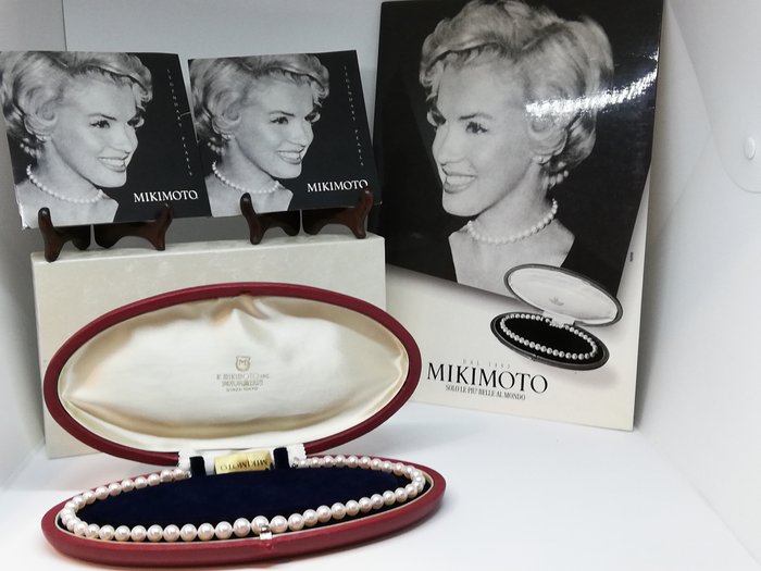 Mikimoto - 18 kt Gold - Halskette Perle