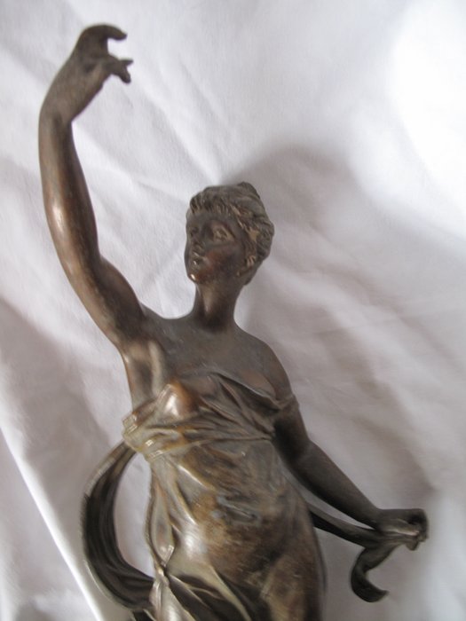 Anatole Jean Guillot (1865-1911) - Sculpture, titled "etoile du berger"  (1) - Zamac - early 20th century 