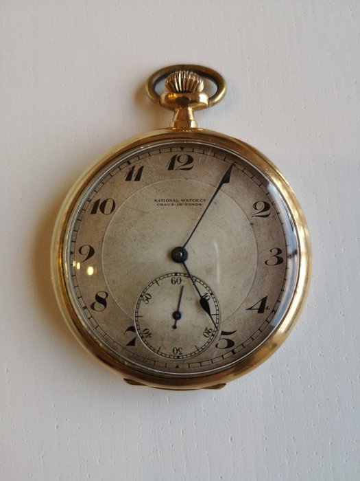 National Watch Company La Chaux de Fonds - pocket watch  - 6614-246509 - Unisex - 1901-1949