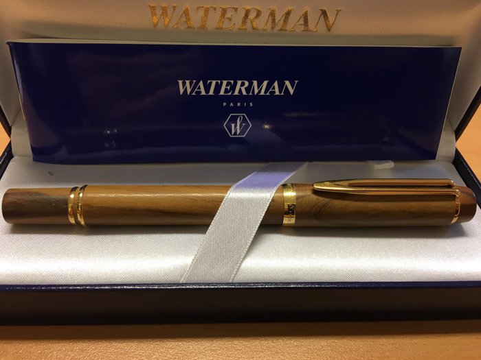 Waterman - Pluma estilográfica de madera de olivo 200 del hombre