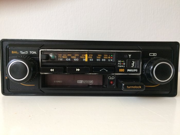 Klassieke Philips 880 - stereo radio-cassette - 1980-1981 