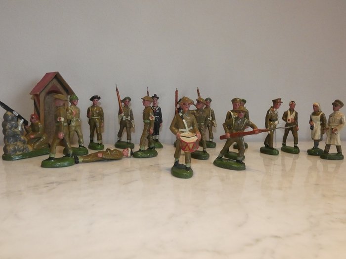 Durso/Solido militaire soldaatjes - Militære Toy Soldiers - 1950-1959 - Belgia