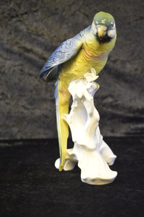 Karl Ens Volkstedt - papuga - Porcelana