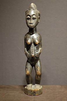 Ancestor statue - Wood - Biolo Bian-NO RESERVE - Baule - Ivory Coast 