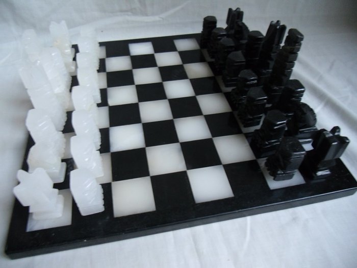 Beautiful marble chess and marble board - Marble
