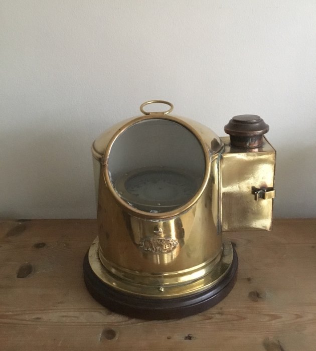 Sestrel Boat Compass - Brass, Copper, Glass - 1942