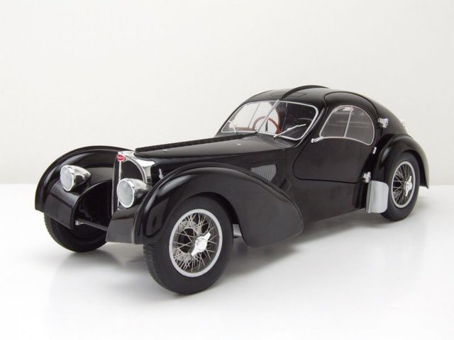 Solido - 1:18 - Bugatti Type 57 SC Atlantic 1938 - black. 