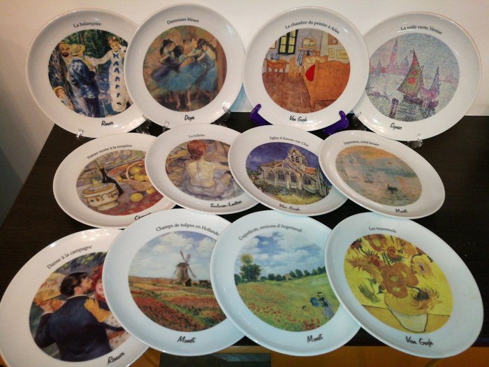Tognana - Collezione completa 12 piatti d'autore - Porcellana
