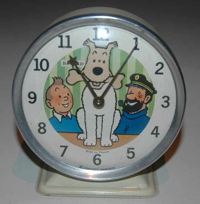 Tintin - Wekker Bayard + doos - 1e model (wit) - (1968)