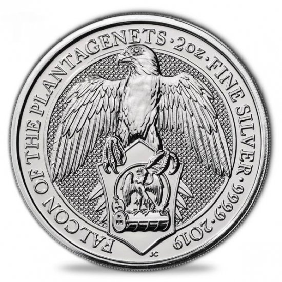 United Kingdom. 5 Pound 2019 - The Queen´s Beasts Falcon - 2 Oz