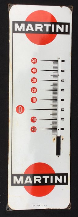 大型壓花板馬丁尼溫度計1959年 - 漆包紙