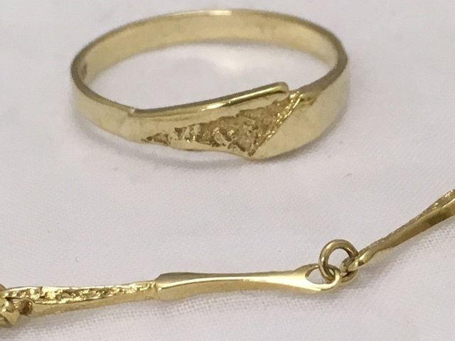 Riitta Hakala - 14 kt. Yellow gold - Bracelet, Ring