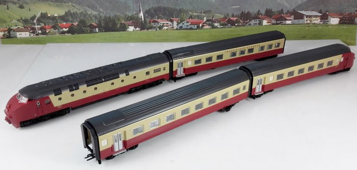 Märklin H0 - 3471 - Firedelt togsæt - Trans Europa Express RAm TEE I "Edelweiss" - NS