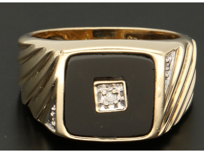 20 karaat. Gold - Ring Diamond - Catawiki