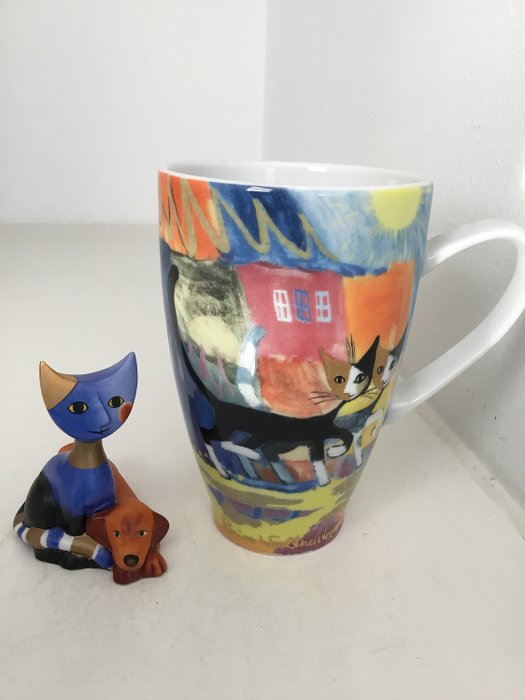 Rosina Wachtmeister Goebel - Large cup and cat image - Porcelain