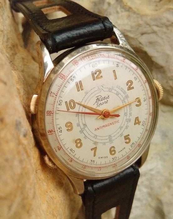 "Basis Watch Swiss made - chronomètre chrono stop-télémètre-jumbo - Bărbați - 1901-1949