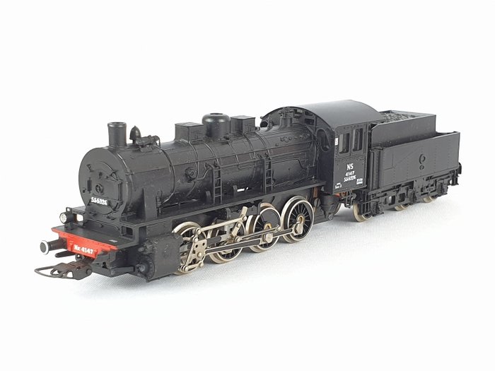 Piko H0 - Locomotive à vapeur avec tender séparé - NS 4147 (ex-BR 55 5324) - NS
