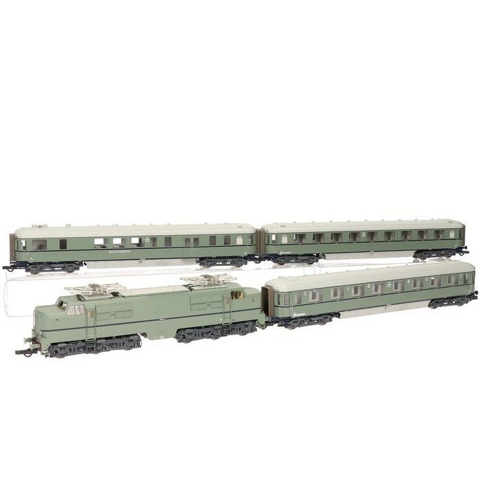Roco H0轨 - 61449 - 火车套装 - 绿松石四件套，含1200，350的编号2 - NS