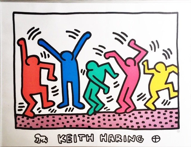 Keith Haring - Keith Haring – Dancing people – 1991 - Offset poster.