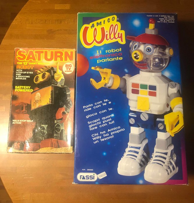 Fassi, Kamco - Elektronische robotvriend Willy, Robot Saturn - 1990-1999