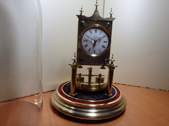 週年紀念時鐘 - Anton Harder - 玻璃, 黃銅 - 19世紀