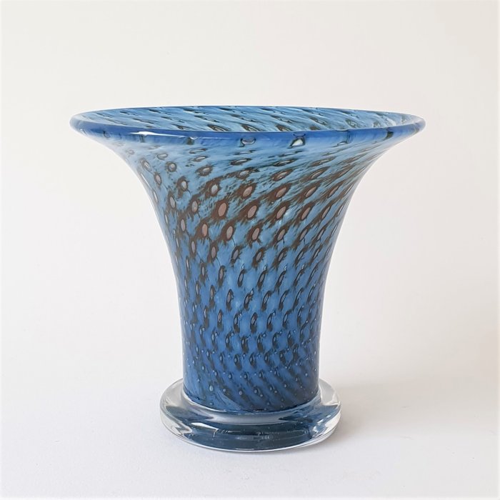 Bertil Vallien - Kosta Boda - Peacock vase "Cirrus" - Glass