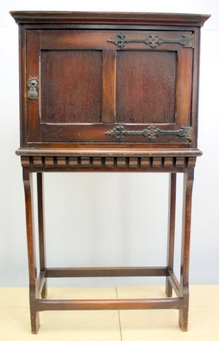 A Hall Cabinet With Metal Fittings Wood Oak Catawiki
