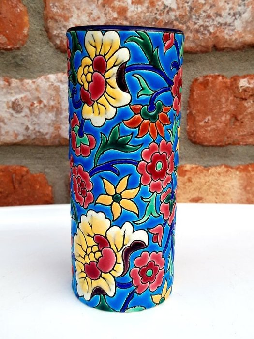 Émaux de Longwy - Roll vase - Ceramic