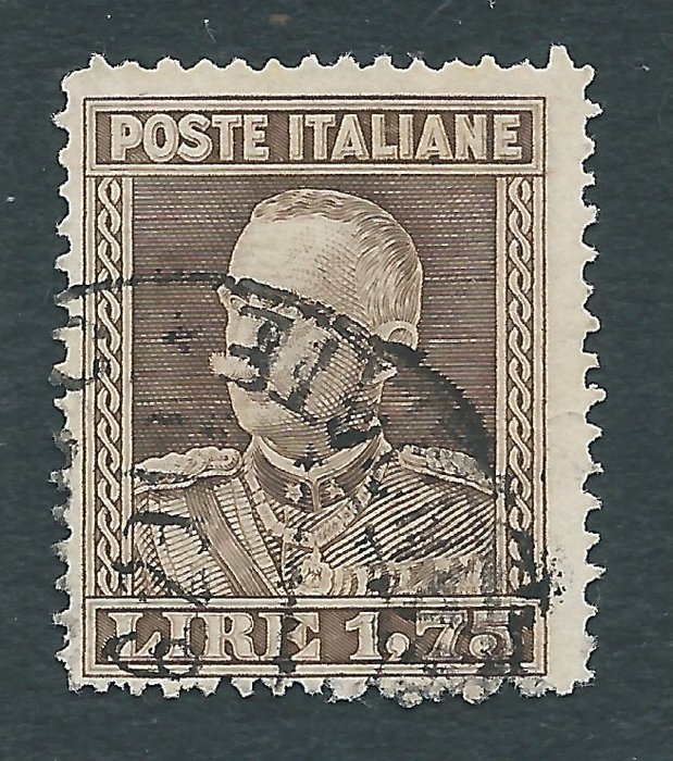 意大利王国 1929 - Parmeggiani 1.75 lire perforated 13 3/4 - Sassone NN. 242