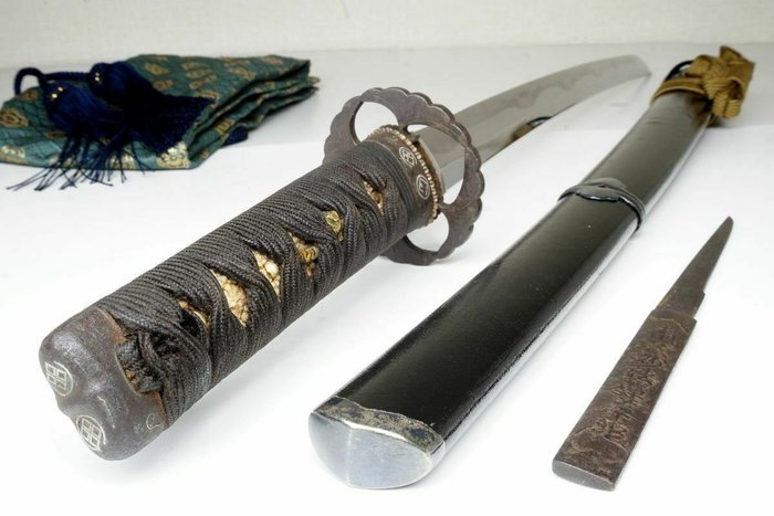 日本古董Wakizashi剑“ Kunimasa国正”武士武士刀日本人 - tamahagane - 日本 - Early Edo period