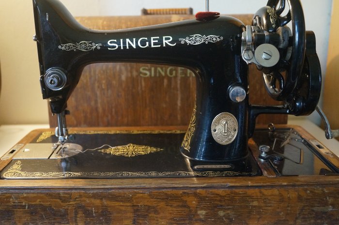 Singer 99K-1 - Symaskine i original sag, 1927 - Stål