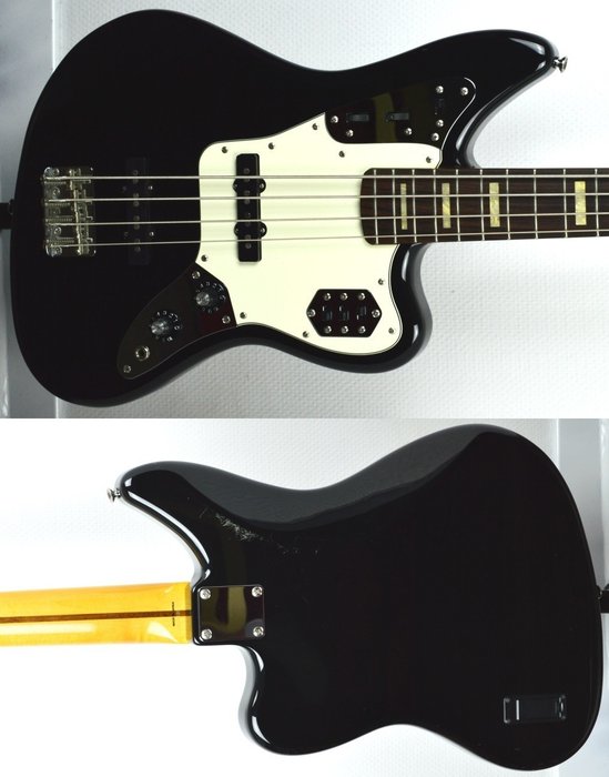 Fender - FENDER Jaguar Bass Deluxe Black 2012 import Japan - Basgitaar - Japan