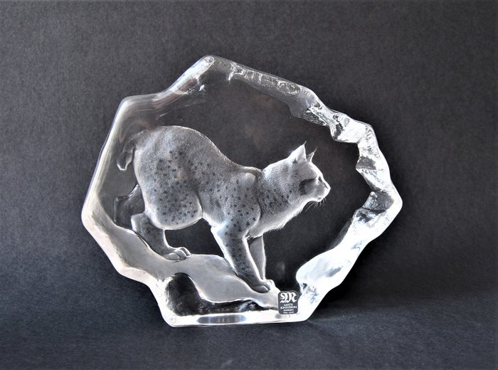 Mats Jonasson - Vintage krystall skulptur - signert og nummerert - Bly krystall