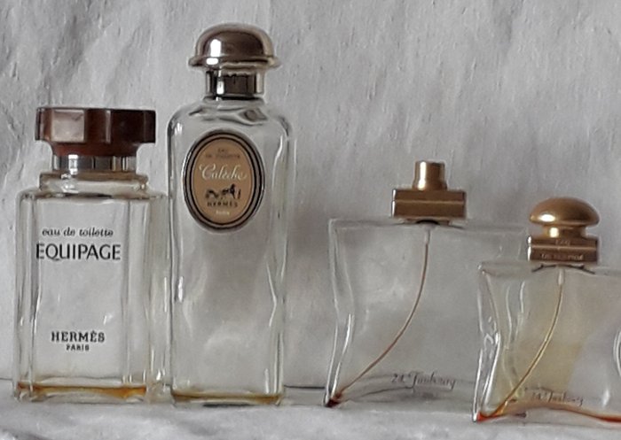 Hermes - Vintage Collectible parfumflesjes (4) - Glas