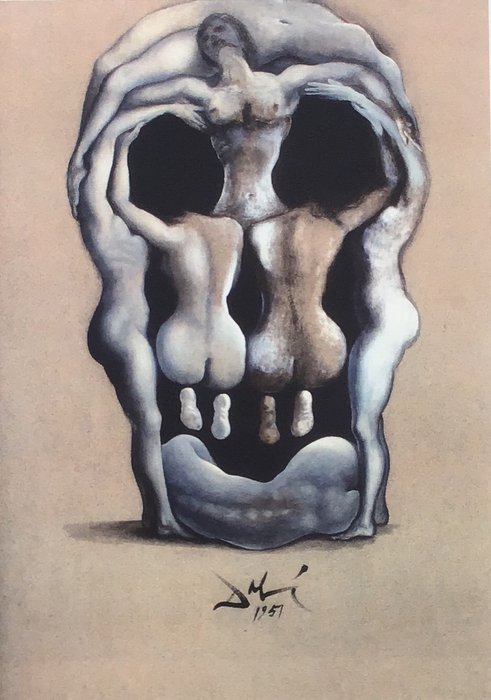 Salvador Dali - Le crâne.