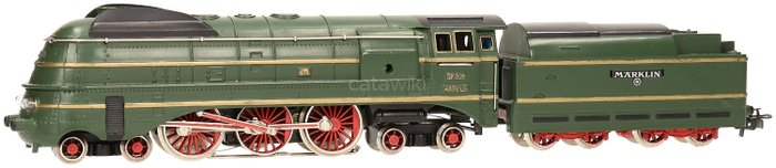 Märklin H0 - SK 800 - Steam locomotive with tender - BR 06 Green - Very nice restoration including figures - DRG