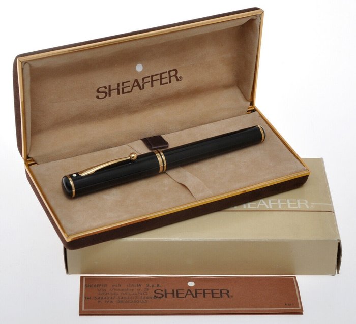 Sheaffer - Connaisseur black 810 1st type 1986 pluma estilográfica de gran tamaño