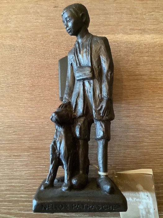 Y. Bastiaens - Sculpture “Nello & Patrasche: un chien de Flandre - Argile