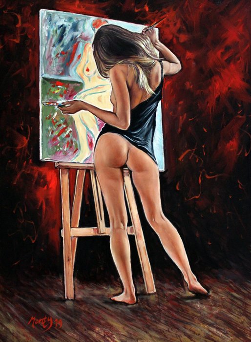 Monty -  Nude... Painting...