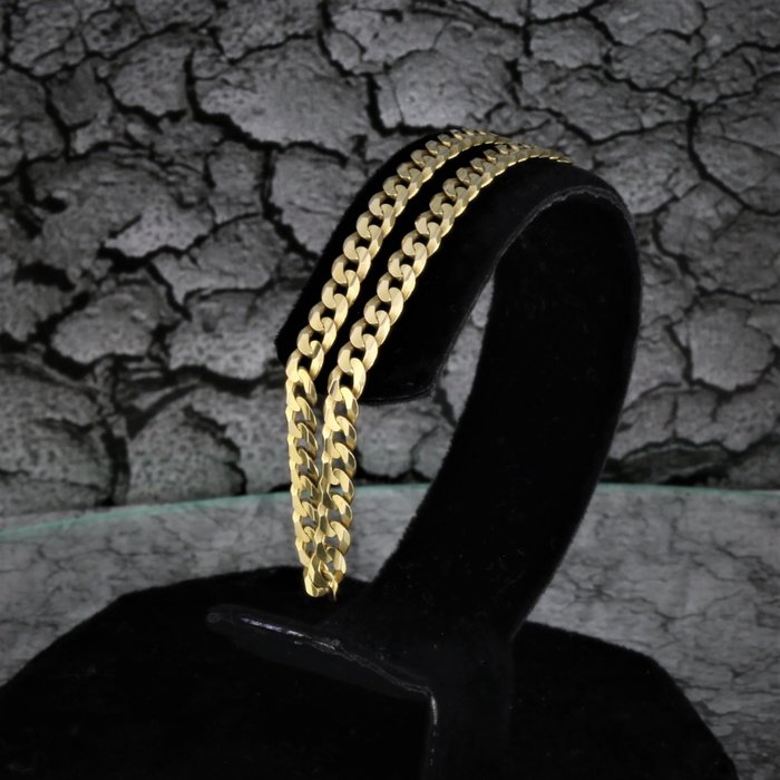 FBM - 14 kt. Gold, Yellow gold - Bracelet, 585 Gold armor / link bracelet 21 cm