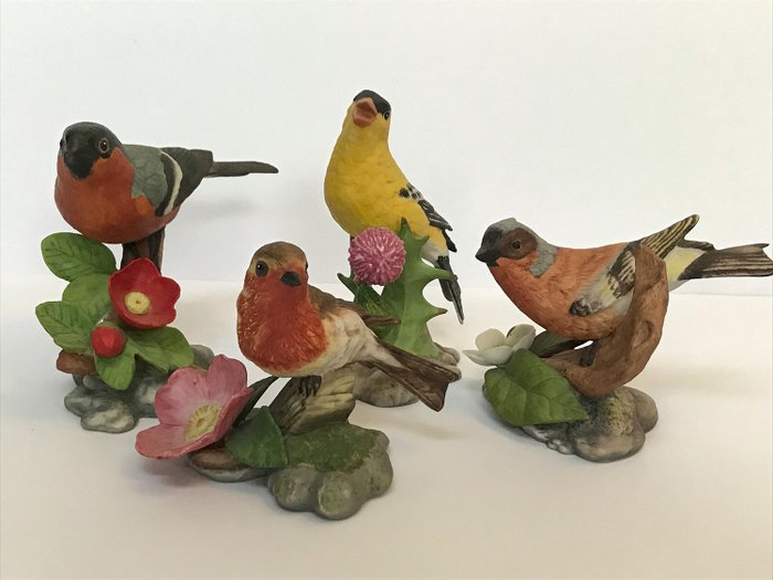 Franklin Mint - Vogelfiguren (4) - Porzellan