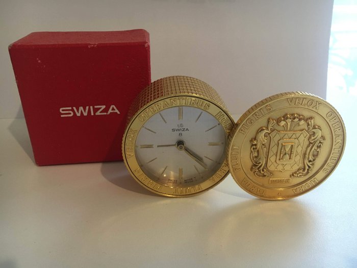 Alarm clock - Uti Swiza - Aluminium, metal - mid 20th century