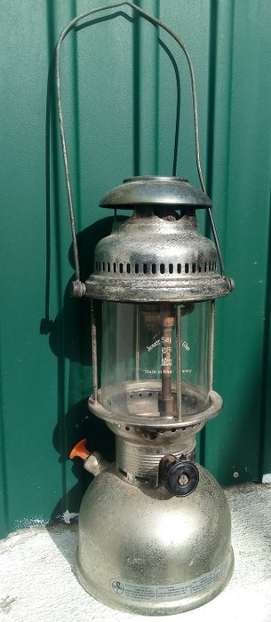 Hipólito - Petromax Große Öllampe - Metall und Glas