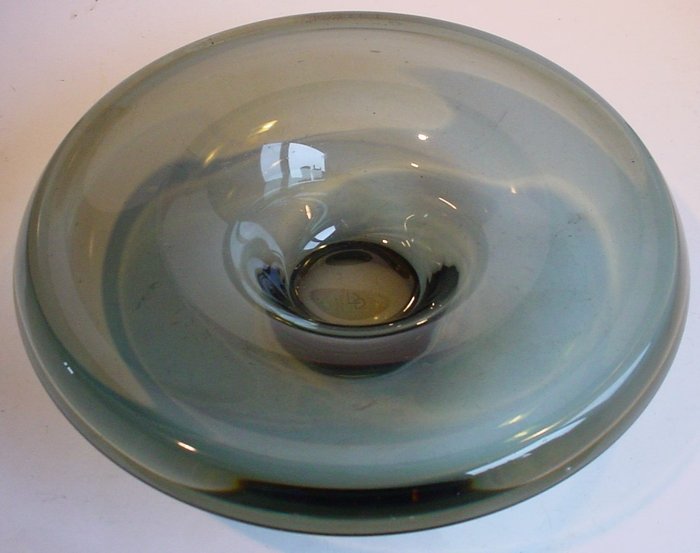 A.D. Copier - Glasfabriek Leerdam - 重玻璃盤，CA 1937 - 玻璃
