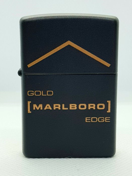 Zippo - Sehr seltene Marlboro Gold Edge Schwarz und Messing Limited Edition
