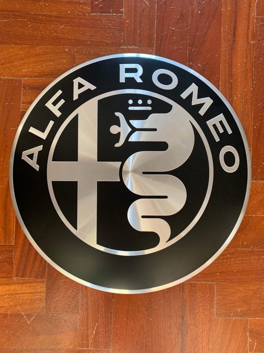 Insegna Alfa Romeo - Alfa Romeo - Alfa Romeo Logo Nuovo - - Catawiki