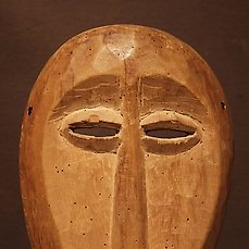 Mask - Wood - Provenance Donald Taitt - lega - Congo DRC 