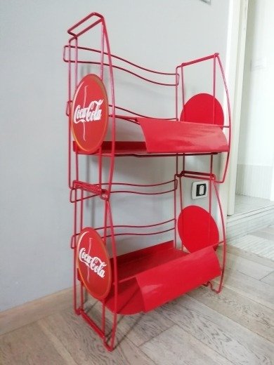 復古可口可樂可樂金屬展示架可堆疊2元素書櫃 (2) - 鐵（鑄／鍛）