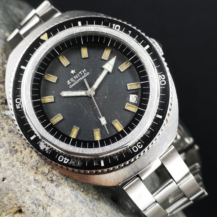 Zenith - Vintage Sub Sea Diver Professional 1000mt  w/ Original Band (GF) - A3637 - Men - 1970-1979