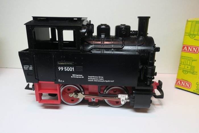 LGB G - 2075 - Locomotovă cu aburi - BR 99 5001 "grosimea mică" - DR (DDR)